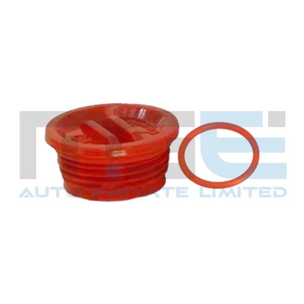 ENGINE OIL CUP NUT WITH O RING FOR APE PIAGGIO THREE WHEELER