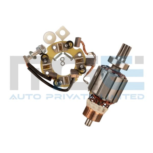 ARMATURE WITH BRUSH BOX ASSEMBLY FOR BAJAJ RE 4 STROKE/ MAXIMA - Image 3